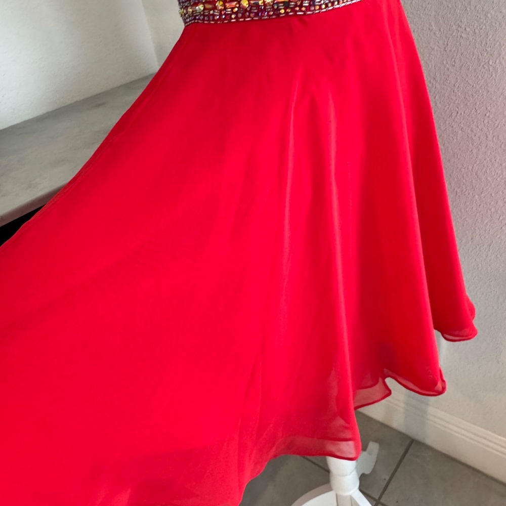 Tony Bowls TS21457 Homecoming Sequin Beaded Strapless Dress Chiffon Size 6 A - Picture 7 of 11
